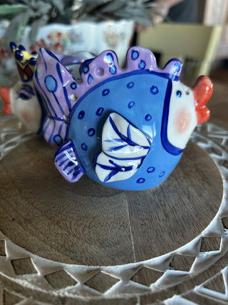 Diane Blue Sky Fish Salt&Pepper Shakers-RSV|118067