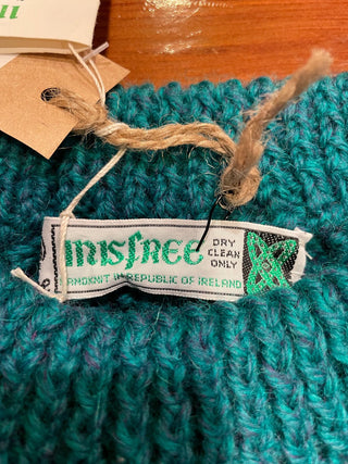 Handmade 100% Wool Green Sweater (Ireland)~MTS