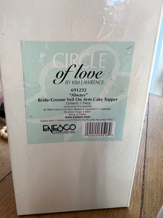 Vtg. Enesco “Always” Wedding Cake Topper MTS