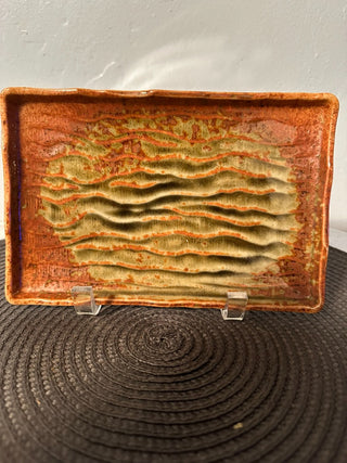 Trinket Tray Rust Clay Salt & Pepper|128215