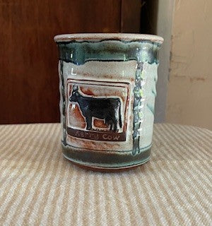 Local Artisans Cow Pottery Cup RCD