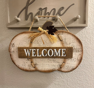 Rustic White Welcome Sign RSV|127380