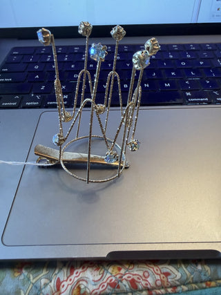Mini Crystal Hairpin Gold Color Jewelry Tiara Clip Princess Queen Hair #62 VV MTS|161088
