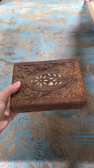 Antique Wooden box Medium|77836