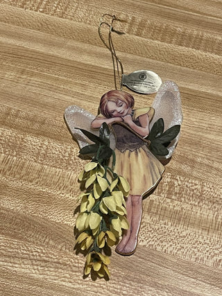 Bradford Heirloom Porcelain Floral Fairy Orn--SP