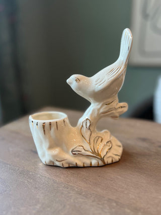 Vintage bird branch vase RSV