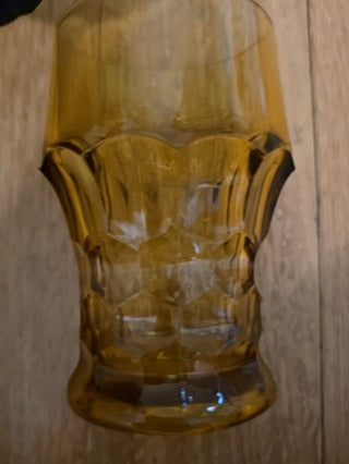 RF 4x Vtg Anchor Hocking Amber Tumblers