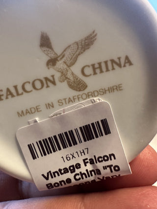 Vintage Falcon Bone China "To Someone Very Special " Hinged Trinket Box England #62 VV MTS|133285