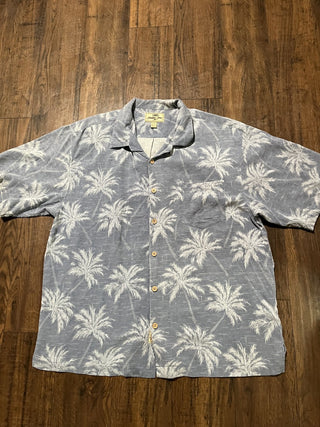 Men's XL Batik Bay Tropical Leaf Hawaiian Shirt RCD