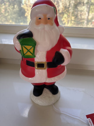 Holiday Time 11" Light Up Tabletop Christmas Blow Mold Santa-RSV|126839