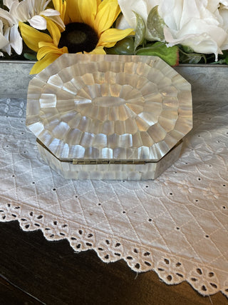 Mother of Pearl Brass Box -RDC|77534