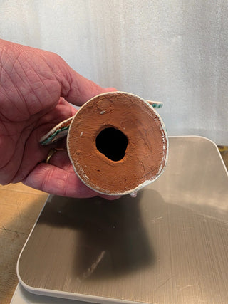 MTS Vtg Ceramic Hand Painted Angel w/Stripes|127221