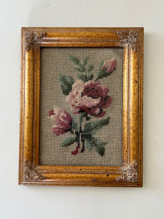Antique wood frames needlepoint|72092