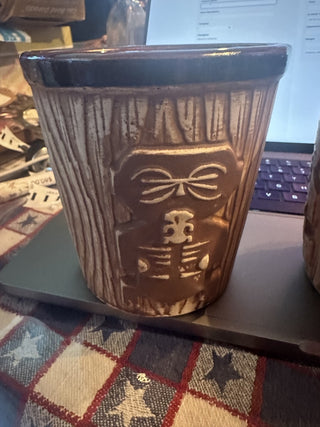 Vintage Harvey's Lake Tahoe Rum Bucket Tiki Mug Ceramic Barware Polynesian Casino #47 VV MTS|103398