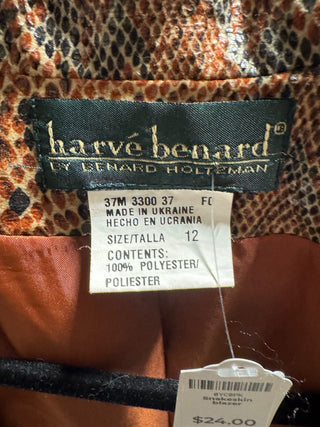 Vintage Harve Bernard Snakeskin blazer MTS|141708
