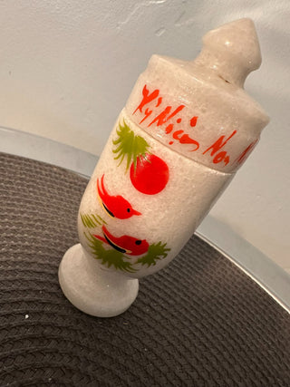 Urn Quartz Red Birds with Top  MTS|91218