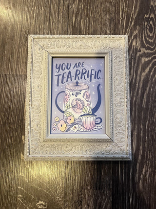 Tea-rrific framed print RCD