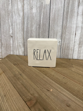 Rae Dunn Pause Relax Desk Sign RV