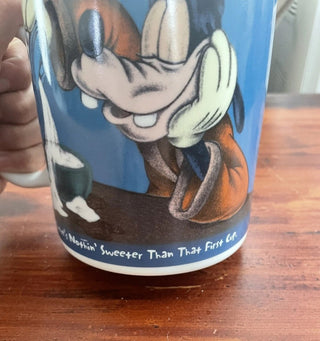 Disney Goofy "Theres nothin sweeter than the first cup" Mug extra large 24oz #47 VV MTS