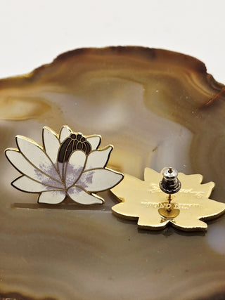 Laurel Birch pond lily earrings Rsv|132392