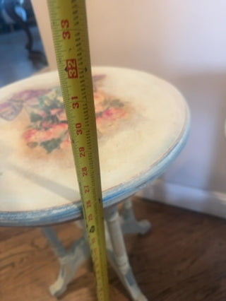 Hand painted Victorian side tables
