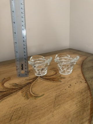 AJ - Borgonovo Crystal Tulip Candle Holder Set of 2