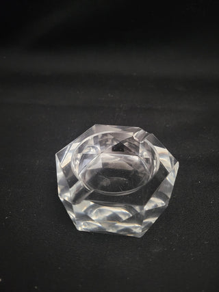 Hexagon Shaped Glass Open Salt Cellar - each RCD|96382