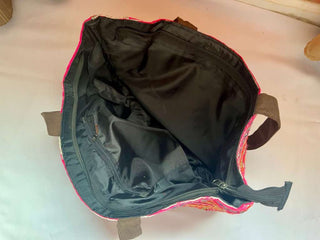 Big Cross-stitch Multi-color Hand Bag|112524