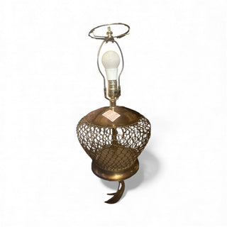 Vintage Open Cage Brass Lamp #47 VV MTS
