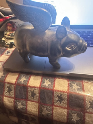 Flying Pig Piggy Bank metal #62 VV MTS|122816