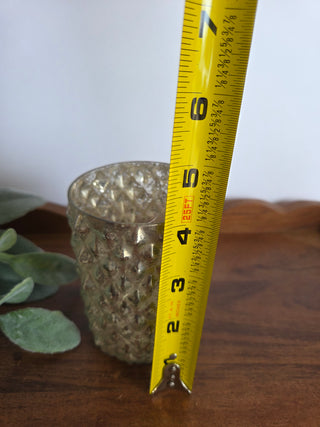 (1) Hobnail Mercury Glass Holder
