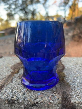 SINGLE Vintage Viking Glass "Georgian" Glass Tumblers Cobalt Blue Mid-century