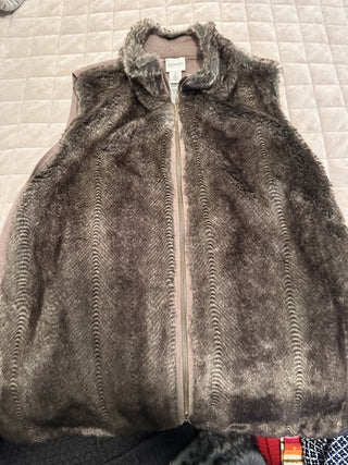 Chico's Zenergy Faux Fur Vest Size 2 MTS