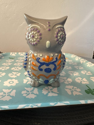 Owl Ceramic 5.5" Gray MTS|116612