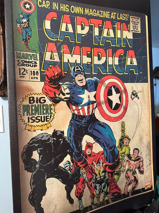 Capt Amer 24x36 Canvas MTS|73105