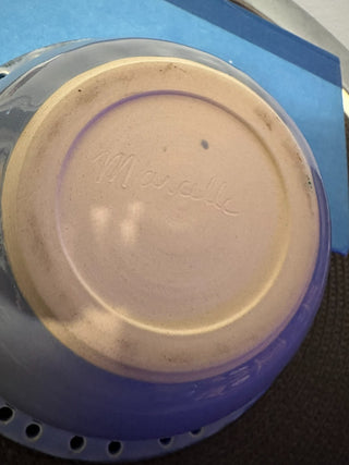 Pottery Bowl Blue Eyelets MTS|128329