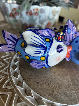 Diane Blue Sky Fish Salt&Pepper Shakers-RSV|118064