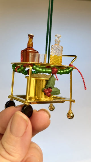 Bar Cart Christmas Ornament NY RCD|130581