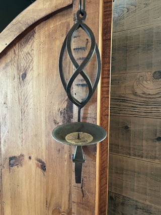 Twisted Metal Wall Candle Holder~MTS|111313
