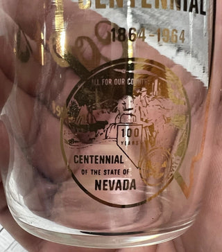 Vintage Coors Banquet Sm 6 oz Beer Tasting Glass NV Nevada Centinnial Breweriana #47 VV MTS