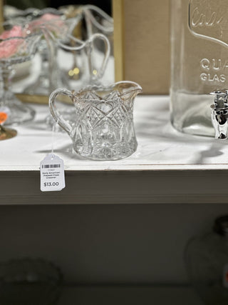 Early American Pressed Glass Creamer MTS
