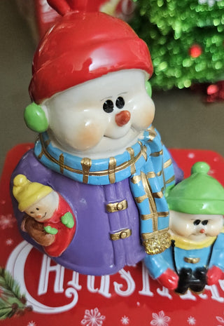 Snowmen Figurine,  Resin, 5" tall, RSV|121682