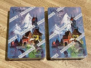 Vtg Pinochle Playing Cards Sealed, Switzerland Each--SP MTS