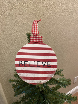 Handcrafted large disc Santa ornament RCD|139768