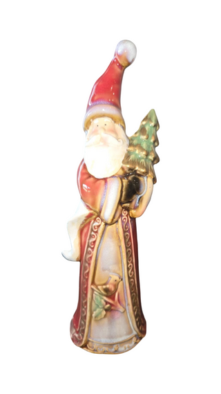 Old World Ceramic Santa Figurine, 8"-RSV|137689