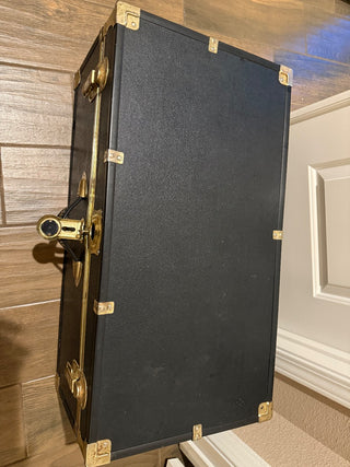 Concourse steamer trunk  Brass locks and accents RCD|130551