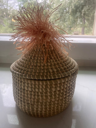 Woven Basket with Lid-RSV
