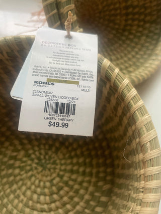 Woven Basket with Lid-RSV