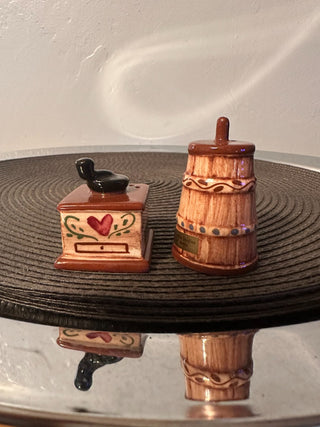 Salt & Pepper 1950's Coffee/Butter MTS|109675