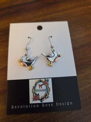 Stainless Steel Bird Earrings